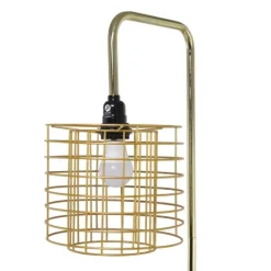 Kirkland's Home Metal Grid Shade Floor Lamp- Floor Lamps