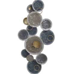 Kirkland's Home Metal Hammered Discs Wall Plaque- Wall Plaques