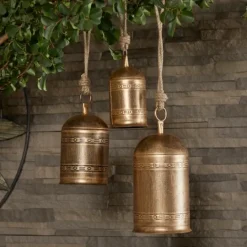 Kirkland's Home Metal Hanging Bells, Set Of 3- Decorative Accents