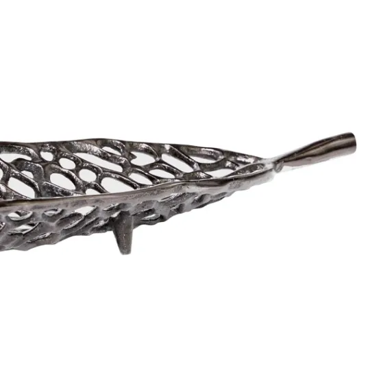 Kirkland's Home Metal Leaf Trays, Set Of 2- Decorative Trays