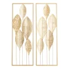 Kirkland's Home Metal Leaves Wall Plaques, Set Of 2- Wall Plaques