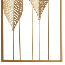 Kirkland's Home Metal Leaves Wall Plaques, Set Of 2- Wall Plaques