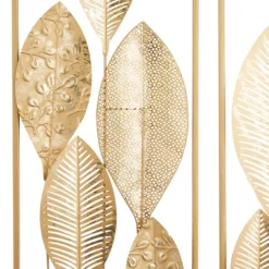 Kirkland's Home Metal Leaves Wall Plaques, Set Of 2- Wall Plaques