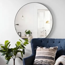 Kirkland's Home Metal Linear Round Mirror- Decorative Mirrors