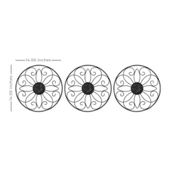Kirkland's Home Metal Medallion Wall Plaques, Set Of 3- Wall Plaques