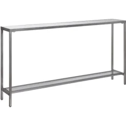Kirkland's Home Metal Mirrored Top Slim Console Table- Console Tables