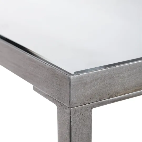 Kirkland's Home Metal Mirrored Top Slim Console Table- Console Tables