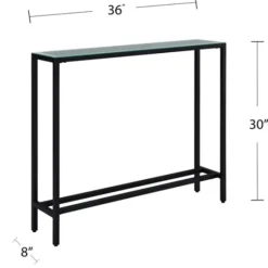 Kirkland's Home Metal Mirrored Top Slim Console Table- Console Tables