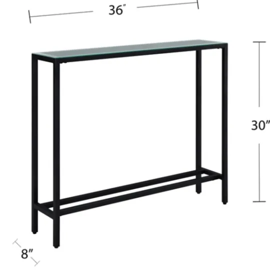 Kirkland's Home Metal Mirrored Top Slim Console Table- Console Tables