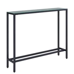 Kirkland's Home Metal Mirrored Top Slim Console Table- Console Tables