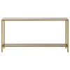 Kirkland's Home Metal Mirrored Top Slim Console Table- Console Tables