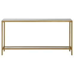 Kirkland's Home Metal Mirrored Top Slim Console Table- Console Tables