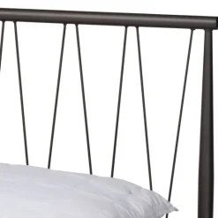 Kirkland's Home Metal Open Headboard Full Platform Bed- Beds & Headboards