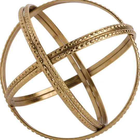Kirkland's Home Metal Patterened Orb- Statues & Figurines