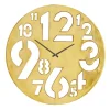 Kirkland's Home Metal Round Frame Cutout Numerals Clock- Clocks