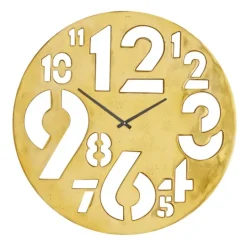 Kirkland's Home Metal Round Frame Cutout Numerals Clock- Clocks
