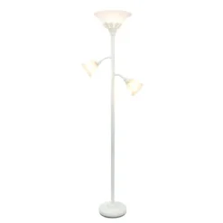 Kirkland's Home Metal 3-Scallop Glass Floor Lamp- Floor Lamps