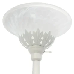 Kirkland's Home Metal 3-Scallop Glass Floor Lamp- Floor Lamps
