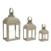 Kirkland's Home Metal Slope Top Lanterns, Set Of 3- Lanterns