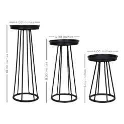 Kirkland's Home Metal Soho Candle Holders, Set Of 3- Candle Holders