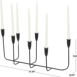 Kirkland's Home Metal Taper Candle Holder Runner- Candle Holders