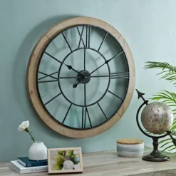 Kirkland's Home Metal Timeworn Wall Clock- Clocks