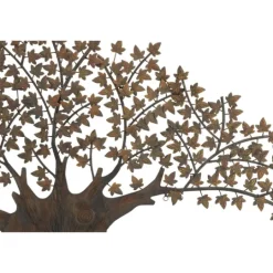 Kirkland's Home Metal Trunk With Leaves Wall Plaque- Wall Plaques