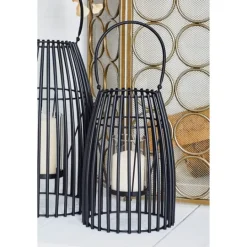 Kirkland's Home Metal Vertical Caged Lantern, 12 In.- Lanterns
