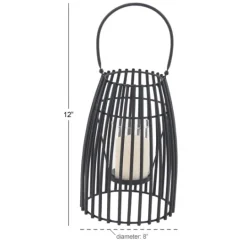 Kirkland's Home Metal Vertical Caged Lantern, 12 In.- Lanterns