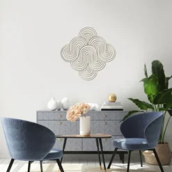 Kirkland's Home Metal Waves Wall Plaque- Wall Plaques