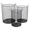 Kirkland's Home Metal Wire Cylinder Baskets, Set Of 3- Baskets & Boxes
