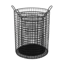 Kirkland's Home Metal Wire Cylinder Baskets, Set Of 3- Baskets & Boxes