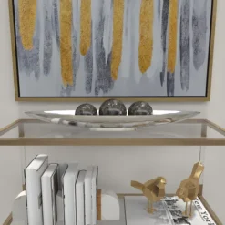 Kirkland's Home Metallic Canoe Tray- Decorative Trays