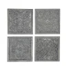 Kirkland's Home Metallic Carved Fir Wood Wall Plaques, Set Of 4- Wall Plaques