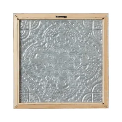 Kirkland's Home Metallic Carved Fir Wood Wall Plaques, Set Of 4- Wall Plaques
