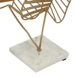 Kirkland's Home Metallic Fern Leaf Sculpture- Statues & Figurines
