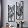 Kirkland's Home Metallic Leaves Metal Plaques, Set Of 2- Wall Plaques