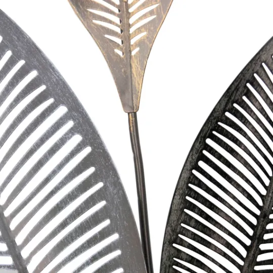 Kirkland's Home Metallic Leaves Metal Plaques, Set Of 2- Wall Plaques