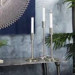 Kirkland's Home Metallic Loop Base Taper Candle Holders, Set Of 3- Candle Holders