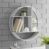 Kirkland's Home Metallic Metal Circular Frame Wall Shelf- Shelves