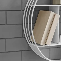 Kirkland's Home Metallic Metal Circular Frame Wall Shelf- Shelves