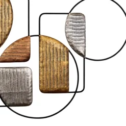 Kirkland's Home Metallic Modern Abstract Shapes Wall Plaque- Wall Plaques