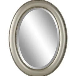Kirkland's Home Metallic Oval Beveled Frame Mirror- Decorative Mirrors
