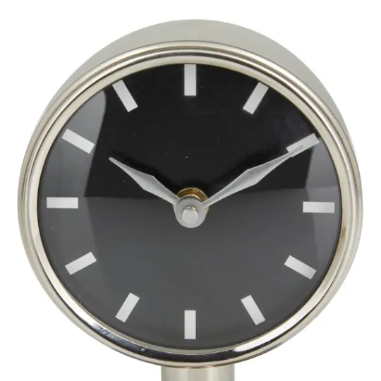Kirkland's Home Metallic Steel Beveled Base Tabletop Clock- Decorative Accents