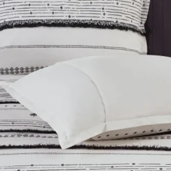 Kirkland's Home Mia White Striped 3-Pc. King Comforter Set- Comforters