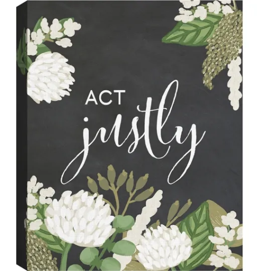 Kirkland's Home Micah 6:8 Canvas Art Prints, Set Of 4- Wall Quotes & Signs