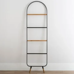 Kirkland's Home Midcentury Modern Poplar Wood Ladder- Decorative Accents