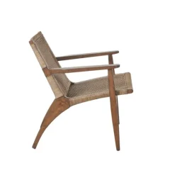 Kirkland's Home Mid-Century Modern Rattan Accent Chair- Accent Chairs