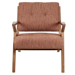 Kirkland's Home Mid-Century Pecan Finish Accent Chair- Accent Chairs