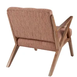 Kirkland's Home Mid-Century Pecan Finish Accent Chair- Accent Chairs